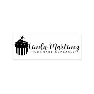 Bäckerei-Cupcake-Bäcker-Homepage-Script-Logo Gummistempel