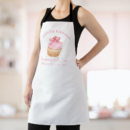 Bäckerei Cupcake Coquette Cherry Pink Bow Schürze