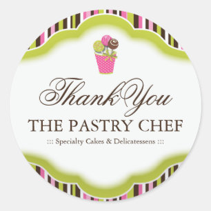 Bäckerei Danke Stickers