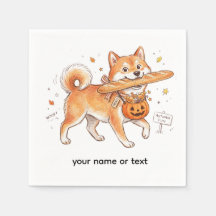 Bäckerei-Dieb Shiba Inu - Süßer Hund trägt Französ
