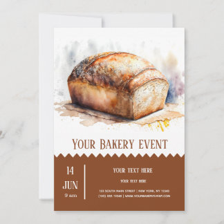 Bäckerei Einladung