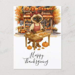 Bäckerei Erntedank für Cat Lovers Ho Feiertagspostkarte