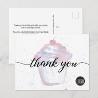 Bäckerei Firmenlogo Aquarell Cupcake Niedlich