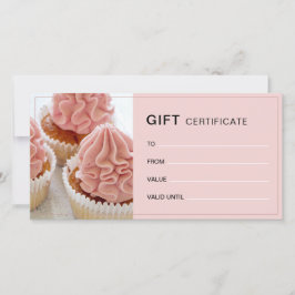 Bäckerei Foto QR Pink Geschenkgutschein