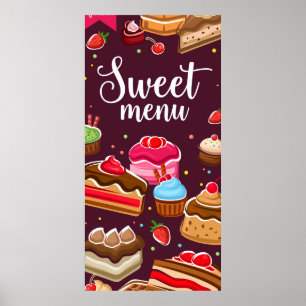 Bäckerei-Gebäck-Süßigkeiten Poster