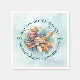 Bäckerei Geschäft Konditor Dessert Süßigkeiten Kuc Serviette
