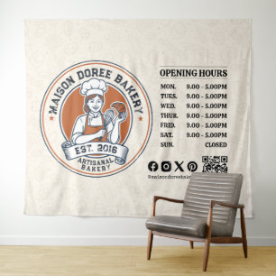 Bäckerei Geschäft Konditor Nachspeise Süßigkeiten  Wandteppich