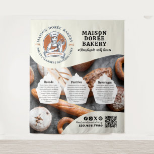 Bäckerei Geschäft Konditor Nachspeise Süßigkeiten  Wandteppich