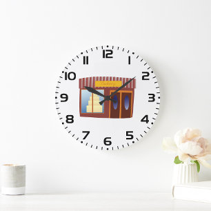 Bäckerei Große Wanduhr