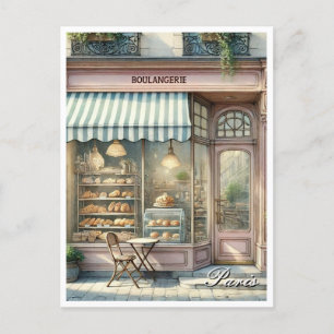 Bäckerei in Paris - Frankreich Postkarte