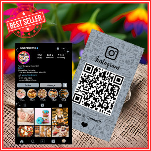 Bäckerei Instagram Chef Staubblau Gebäck Catering  Visitenkarte