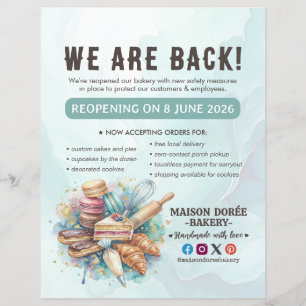 Bäckerei-Konditor-Back-Catering-Große Wiedereröffn Flyer