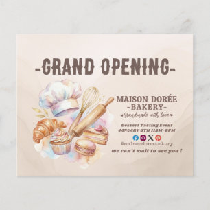 Bäckerei Konditor Backen Catering Eröffnung Flyer