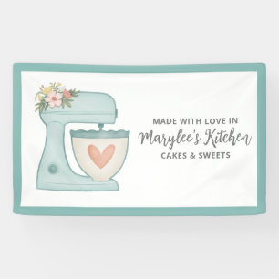 Bäckerei-Konditor-Banner 'Made With Love' Banner