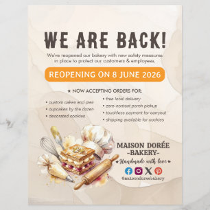Bäckerei-Konditor-Catering-Großeröffnung Flyer