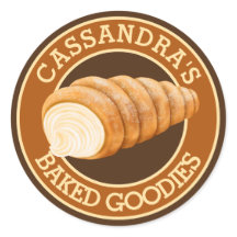 Bäckerei Konditorei Creme Horn Brot Baker's Logo