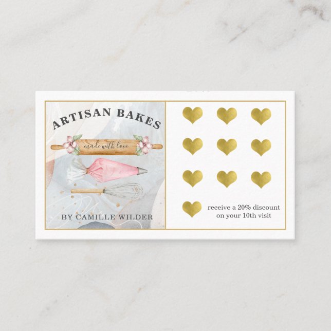 Bäckerei Konditorei Koch Baker Loyalty Card Treuekarte (Vorderseite)