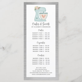 Bäckerei Konditorei Koch Dessert Menü Menükarte