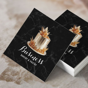 Bäckerei & Konditorei Koch Moderner Goldschmiedeko Quadratische Visitenkarte