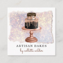 Bäckerei Konditorei Koch Rose Gold Tropfen Glitzer