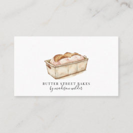 Bäckerei Konditorei Koch Wasserfarben Bäckerei Visitenkarte