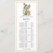 Bäckerei Konditorei Koch Wasserfarben Backutensil 