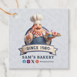 Bäckerei Konditorei Konditor Desserts Süßigkeiten Geschenkanhänger