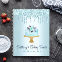 Bäckerei Kuchen Türkis Konditorei Glitzer Tropfen 
