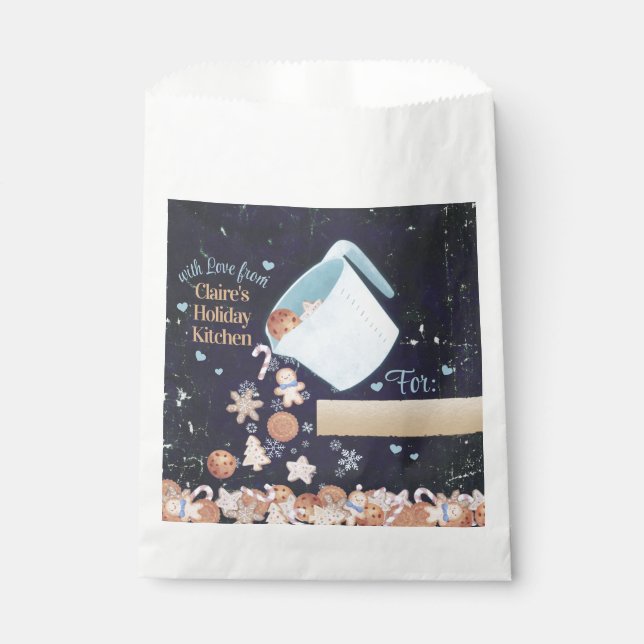 Bäckerei Leckerei Taschen Weihnachtskekse personal Geschenktütchen (Vorderseite)