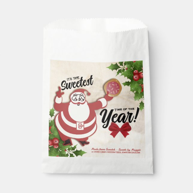 Bäckerei Leckerei Taschen Weihnachtskekse personal Geschenktütchen (Vorderseite)