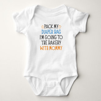 Bäckerei Mama Funny Baking Baby Sprichwort Strampler