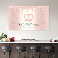 Bäckerei Nachtisch Konditorei Koch Rose Gold Glitz