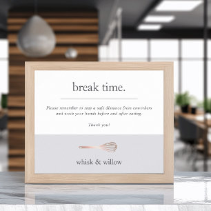 Bäckerei oder Caterer Frühstück/Küche Sicherheit C Poster