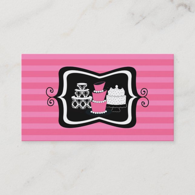 Bäckerei-oder Kuchen-Geschäfts-Visitenkarten Visitenkarte (Vorderseite)