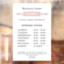 Bäckerei Öffnungszeiten Rolling Button