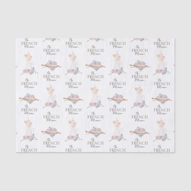 Bäckerei Patisserie Café Seidenpapier (Vorderseite)