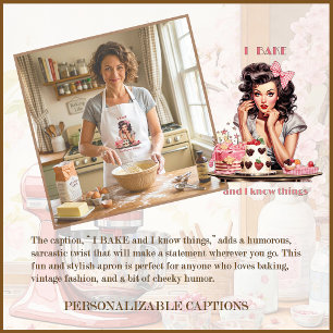 Bäckerei Pin-Up Mädchen Kuchen und Gebäck Schürze