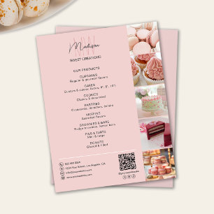 Bäckerei-Produkte mit individuellem Monogramm und  Flyer