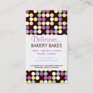 Bäckerei-Punkte dots2pur der Visitenkarte- Visitenkarte