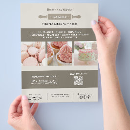 Bäckerei Rolling Button Business Marketing Flyer