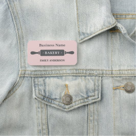 Bäckerei Rolling Button Pink Business