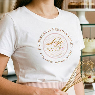 Bäckerei Shop Uniform Laden Sie Ihr Bäckerei-Logo Tri-Blend Shirt