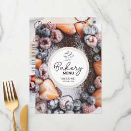Bäckerei / Süßwarengeschäft / Bäckerei (Vorlage) Menükarte