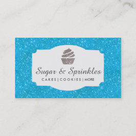 Bäckerei u. Catering-blaue Visitenkarte