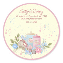 Bäckerei und Konditorei Personalisiert Pink Edge