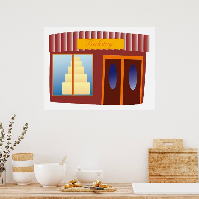 Bäckerei vor dem Kuchen Poster (Von Creator hochgeladen)