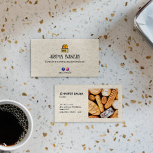 Bäckerei   Warmes Brot klassisch Visitenkarte