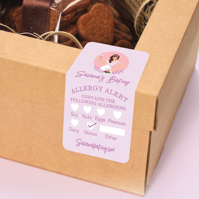 Bäckerei Woman Food Safety Allergy Alert Bakery (Von Creator hochgeladen)