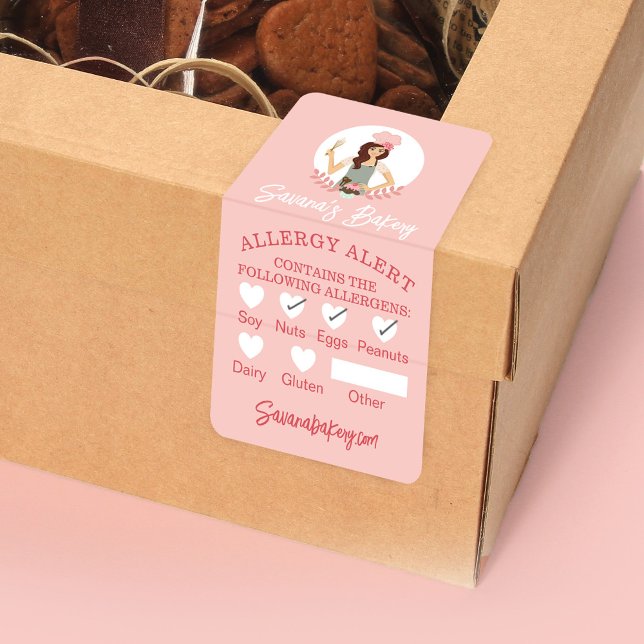 Bäckerei Woman Food Safety Allergy Alert Bakery Pi (Von Creator hochgeladen)