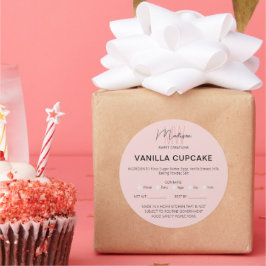 Bäckerei Zuhause Allergie Rechtliche Lizenz Runder Aufkleber